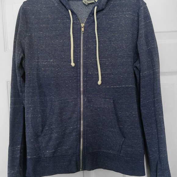 H&M Divided Basic Zipper Hoodie Blue Heather L - Picture 3 of 4